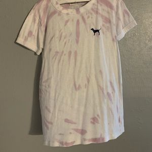 cute tye dye pink tee